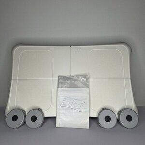 Nintendo Wii Fit Balance Board Controller W/ 4 Grippers, Manual, and Box RVL-021